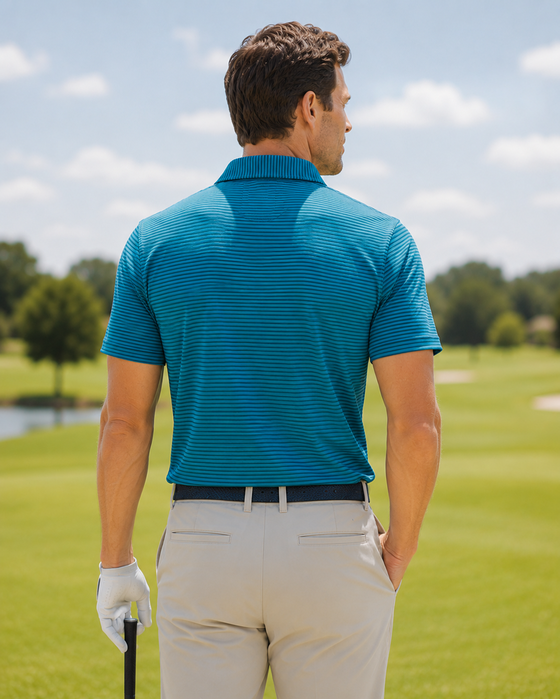AROSA | Gestreiftes Golf-Polo-Shirt