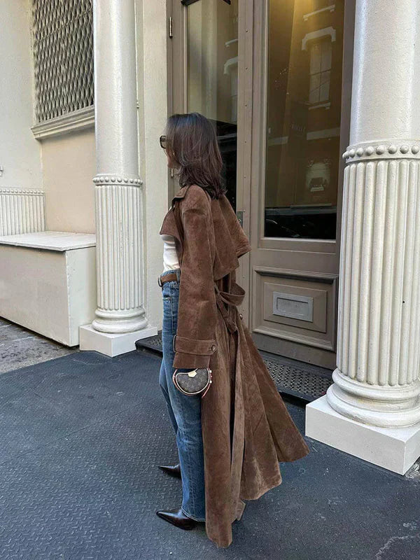 Sophie Stylischer Trenchcoat aus Leder