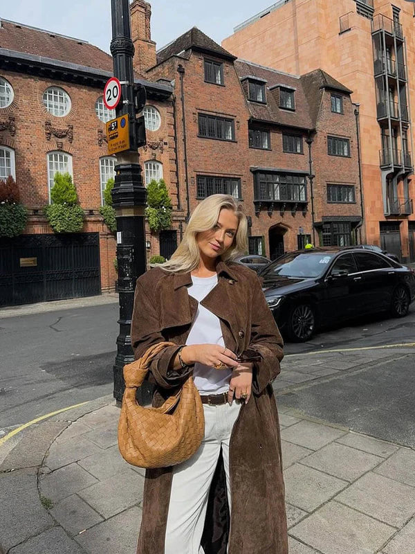 Sophie Stylischer Trenchcoat aus Leder