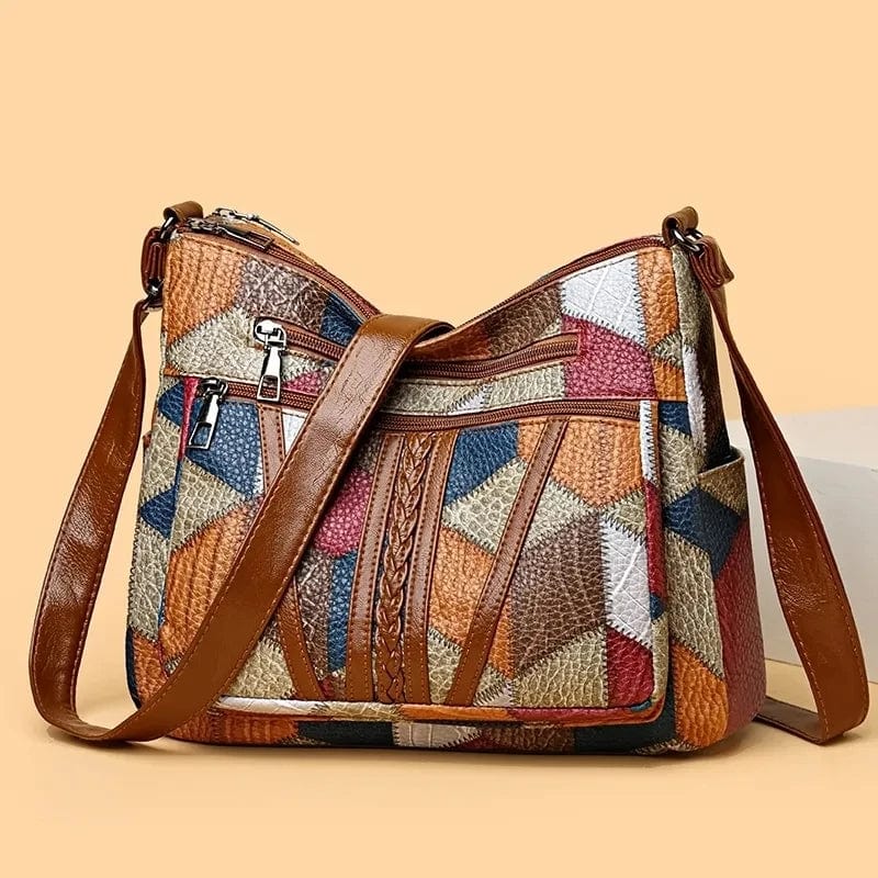 Solara Mosaik-Ledertasche