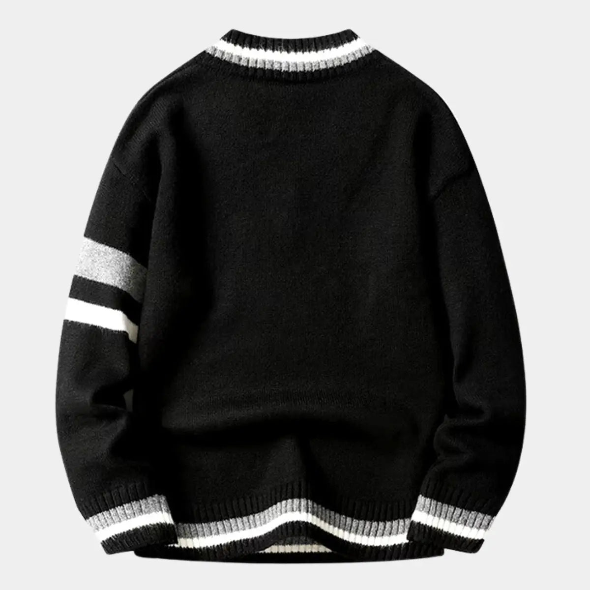 Klassischer Pullover mit V-Ausschnitt