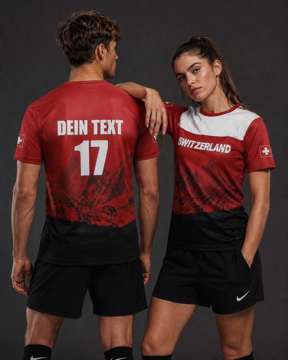 AROSA | Schweiz Fußballtrikot Unisex Schnelltrocknend