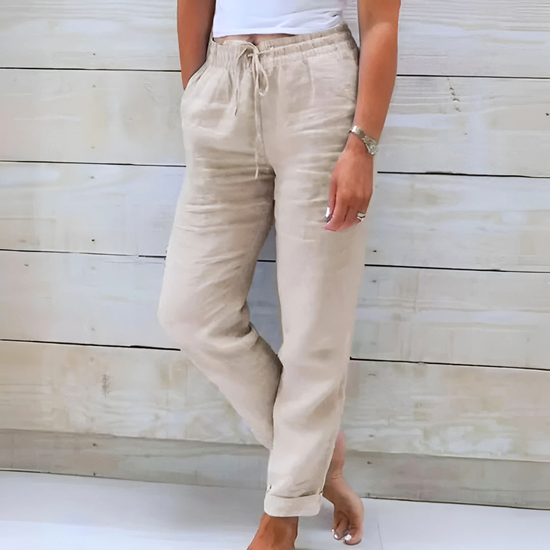 LIVIA | Luftige Leinenhose mit Stretch-Komfort
