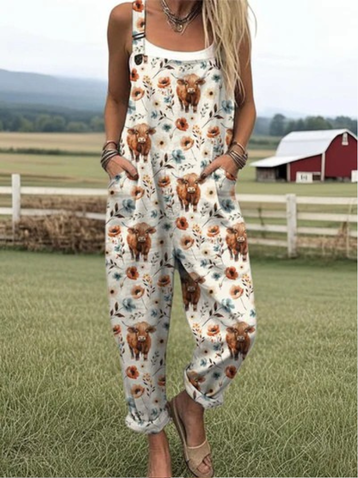 Melany - Leichte Vintage-Jumpsuit