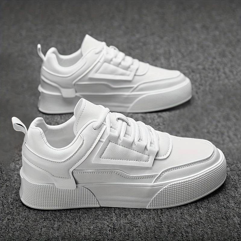AROSA| Herren Plateau-Sneaker Mike in Weiß mit klarer Formgebung