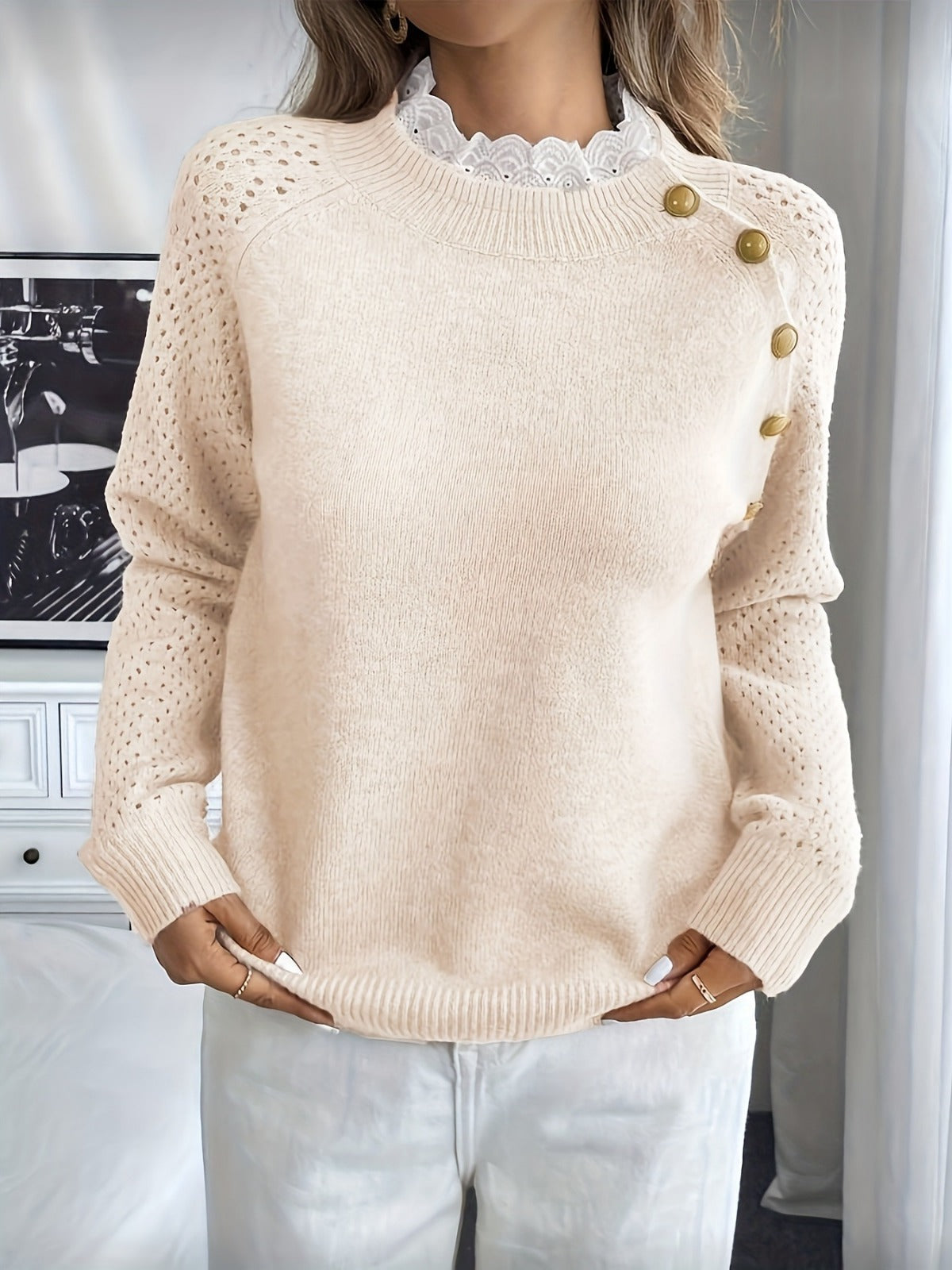 Crelace Stylischer Strickpullover