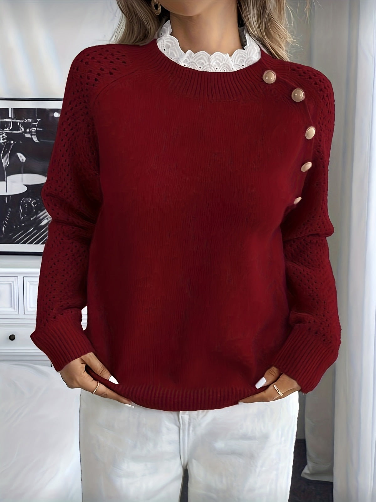 Crelace Stylischer Strickpullover