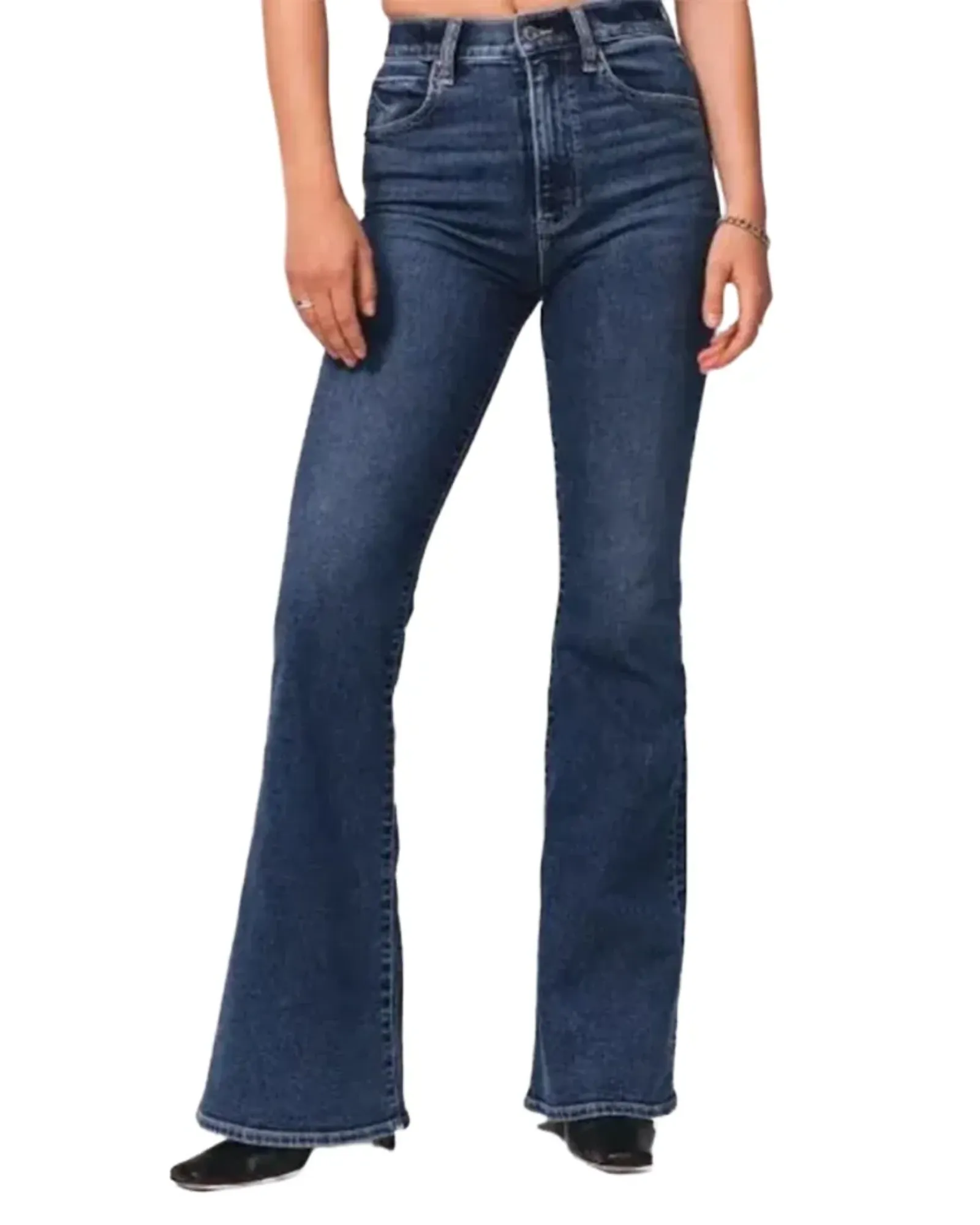 AROSA| Damen Jeans mit ausgestelltem Bein und elastischem Komfort für Arbeit & Freizeit