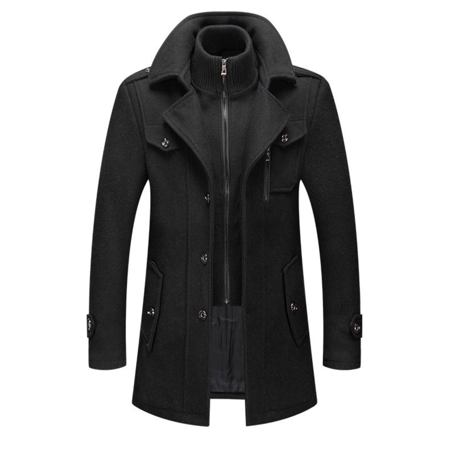 WoolGuard Winterjacke | Sanfter Wollmix mit doppelten Kragen
