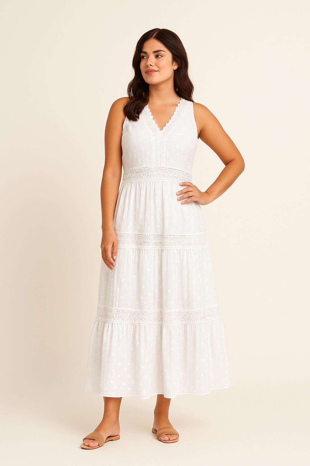 AROSA | Festliches Damen Boho Maxikleid luftig & leicht