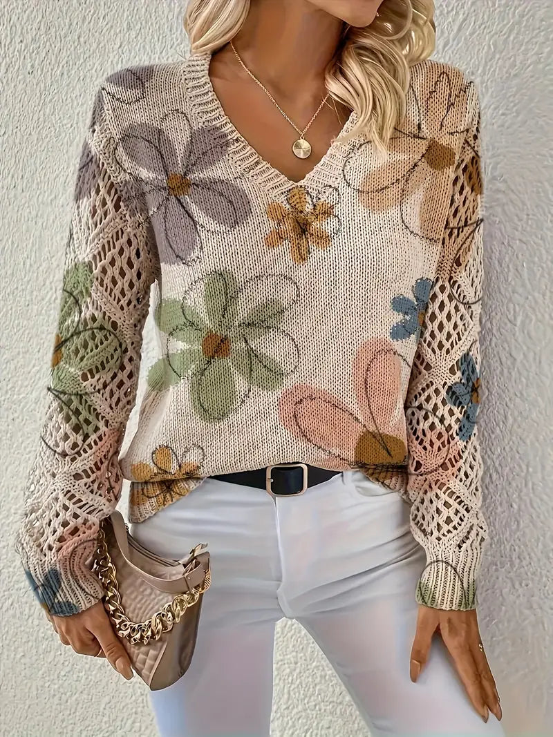 Marzena Eleganter Langarm Pullover