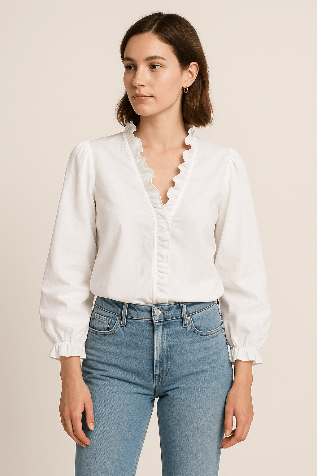 AROSA | Damen Chic Bluse mit elastischem Material luftig & leicht