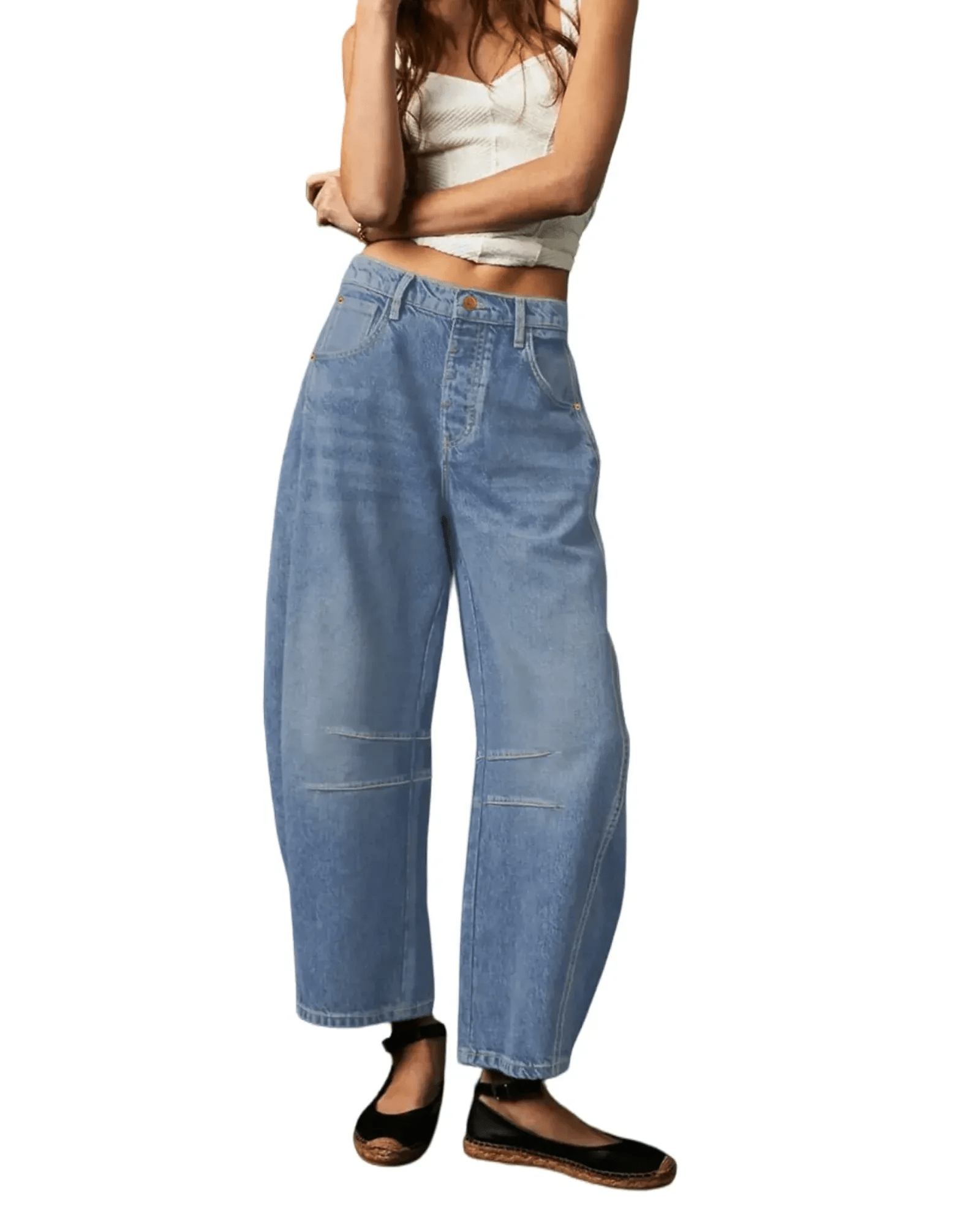 AROSA| Damen Jeans mit lockerer Passform und atmungsaktivem Stoff für Sommer & Freizeit