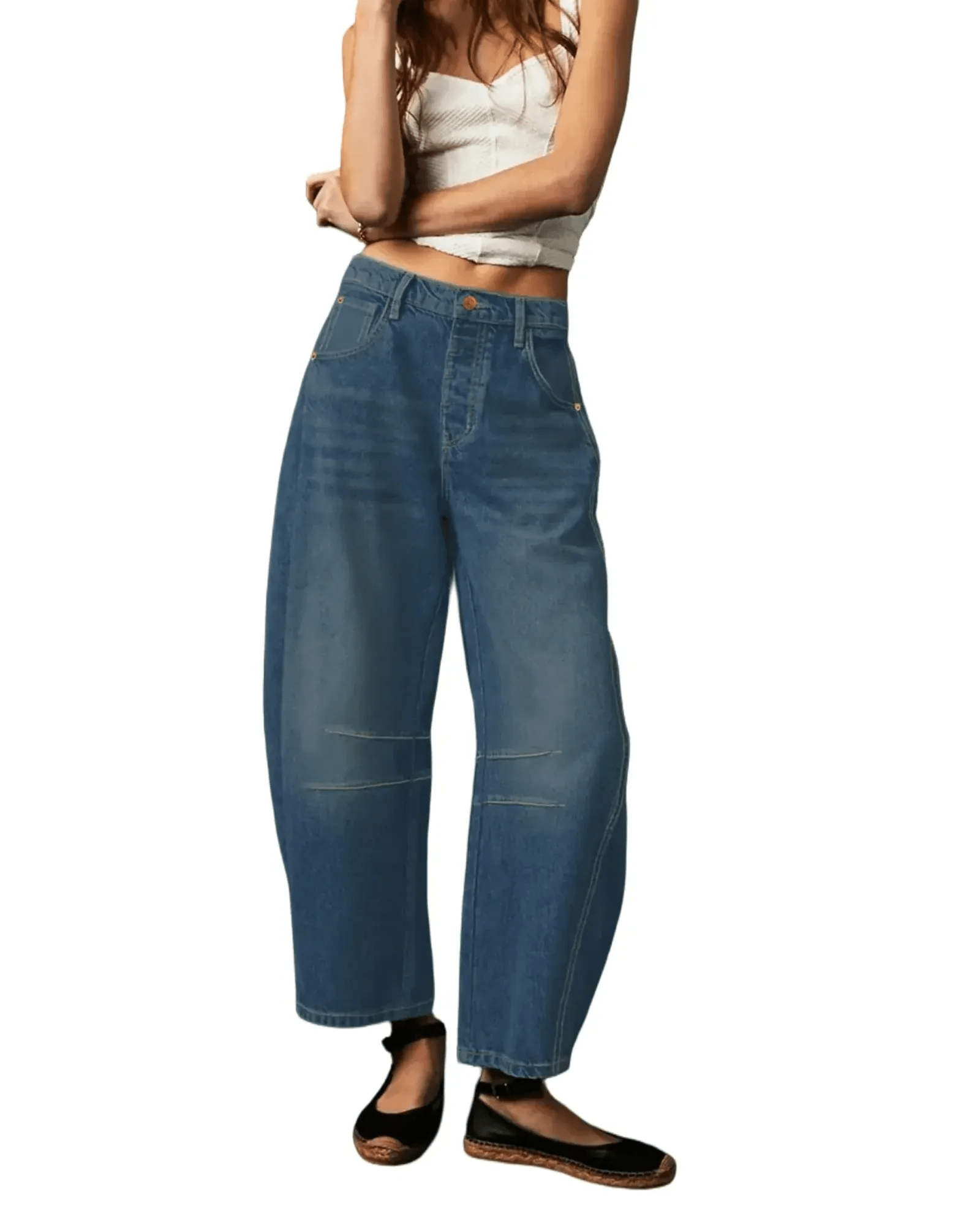 AROSA| Damen Jeans mit lockerer Passform und atmungsaktivem Stoff für Sommer & Freizeit