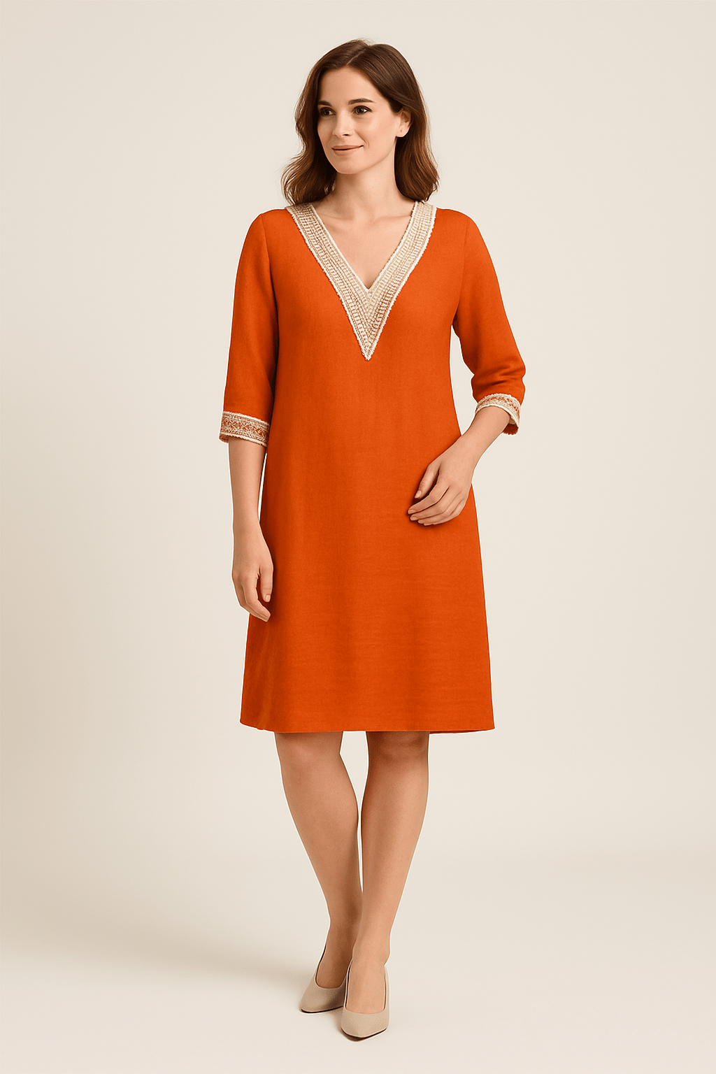 AROSA  | Atmungsaktives Damen Kleid aus Leinenmix luftig & leicht