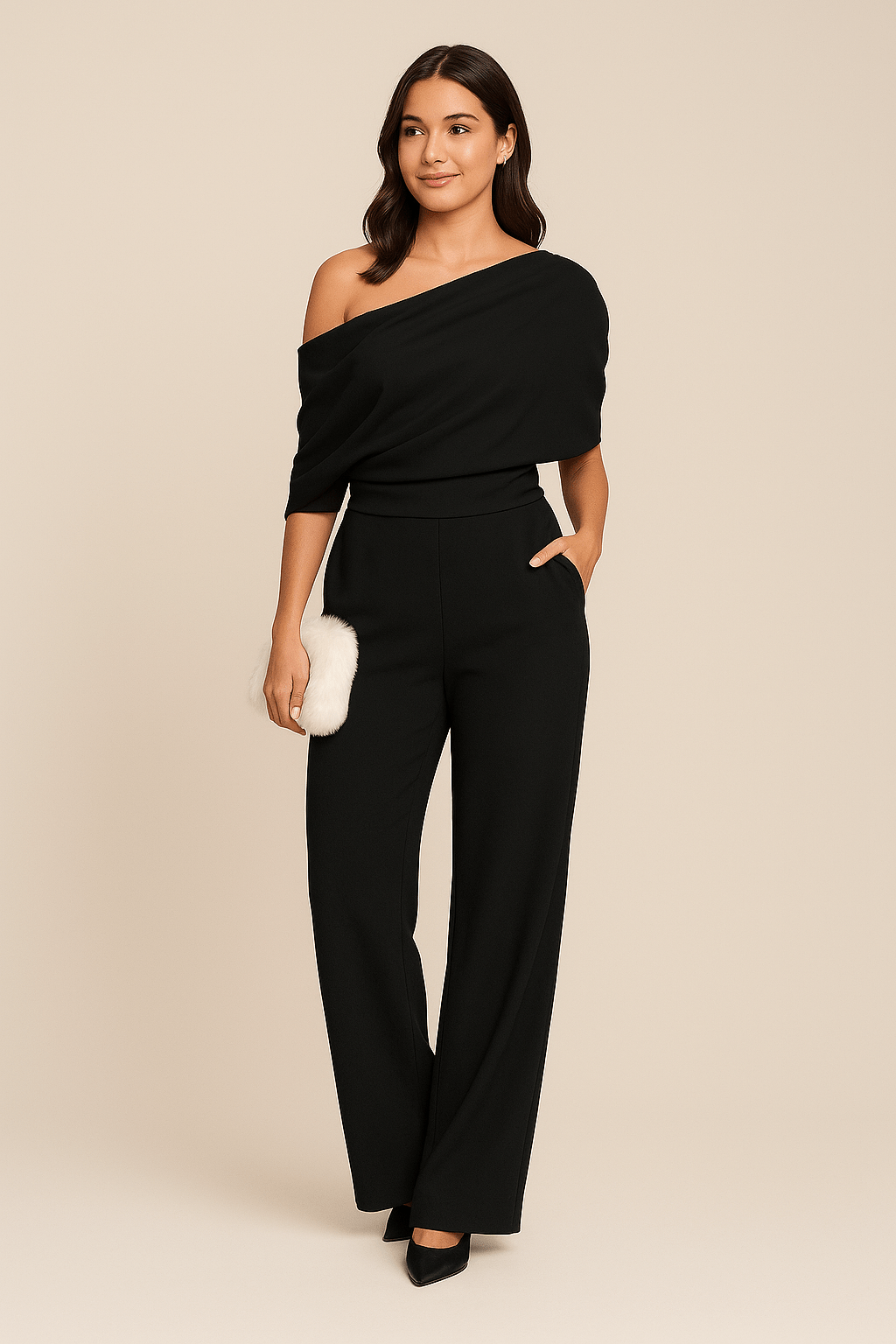 AROSA  | Damen Jumpsuit Frühling mit Knopfleiste und Bindegürtel