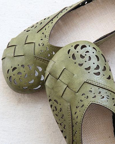 Zia | Perforierte Slip-On-Ballerinas