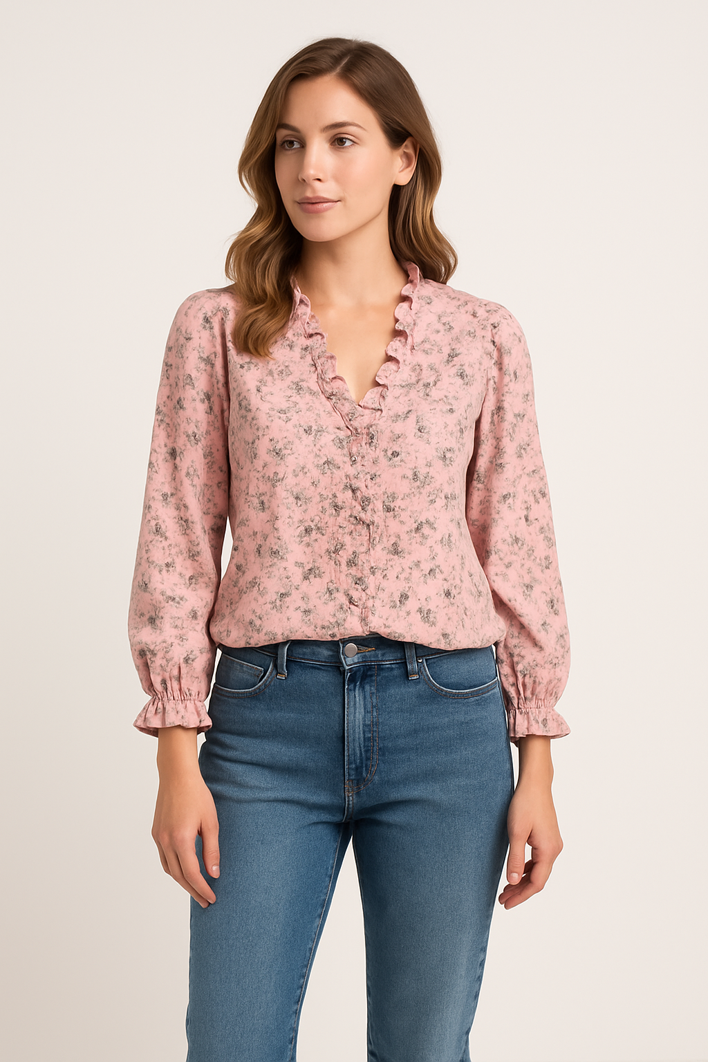 AROSA | Damen Chic Bluse mit elastischem Material luftig & leicht