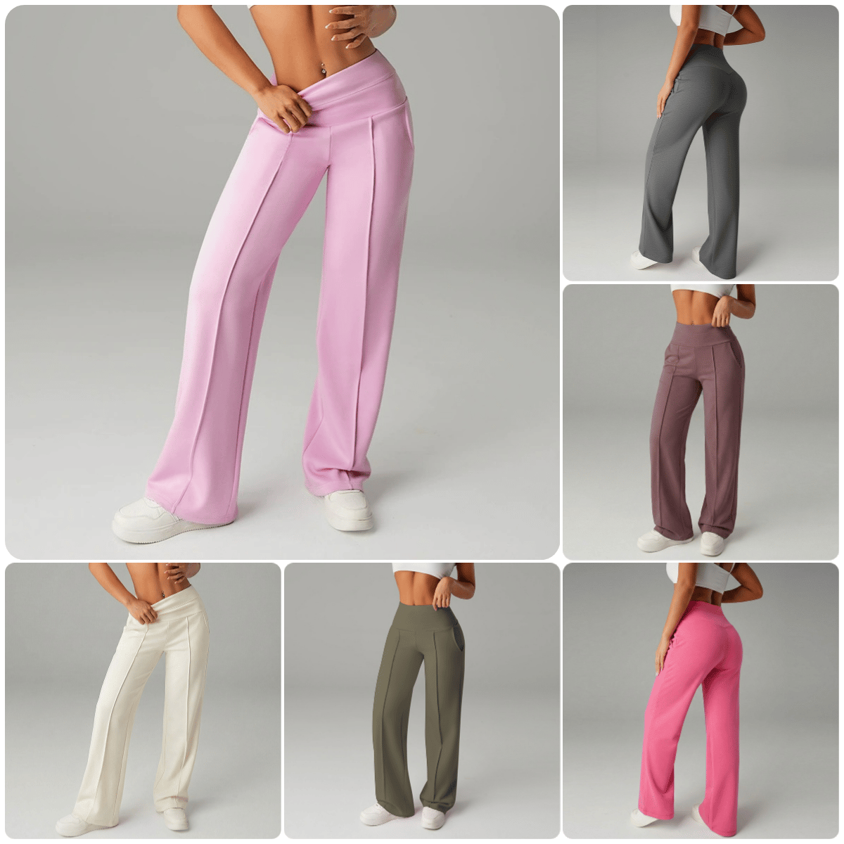 Freya | Damen-Hose in einfarbigem Design