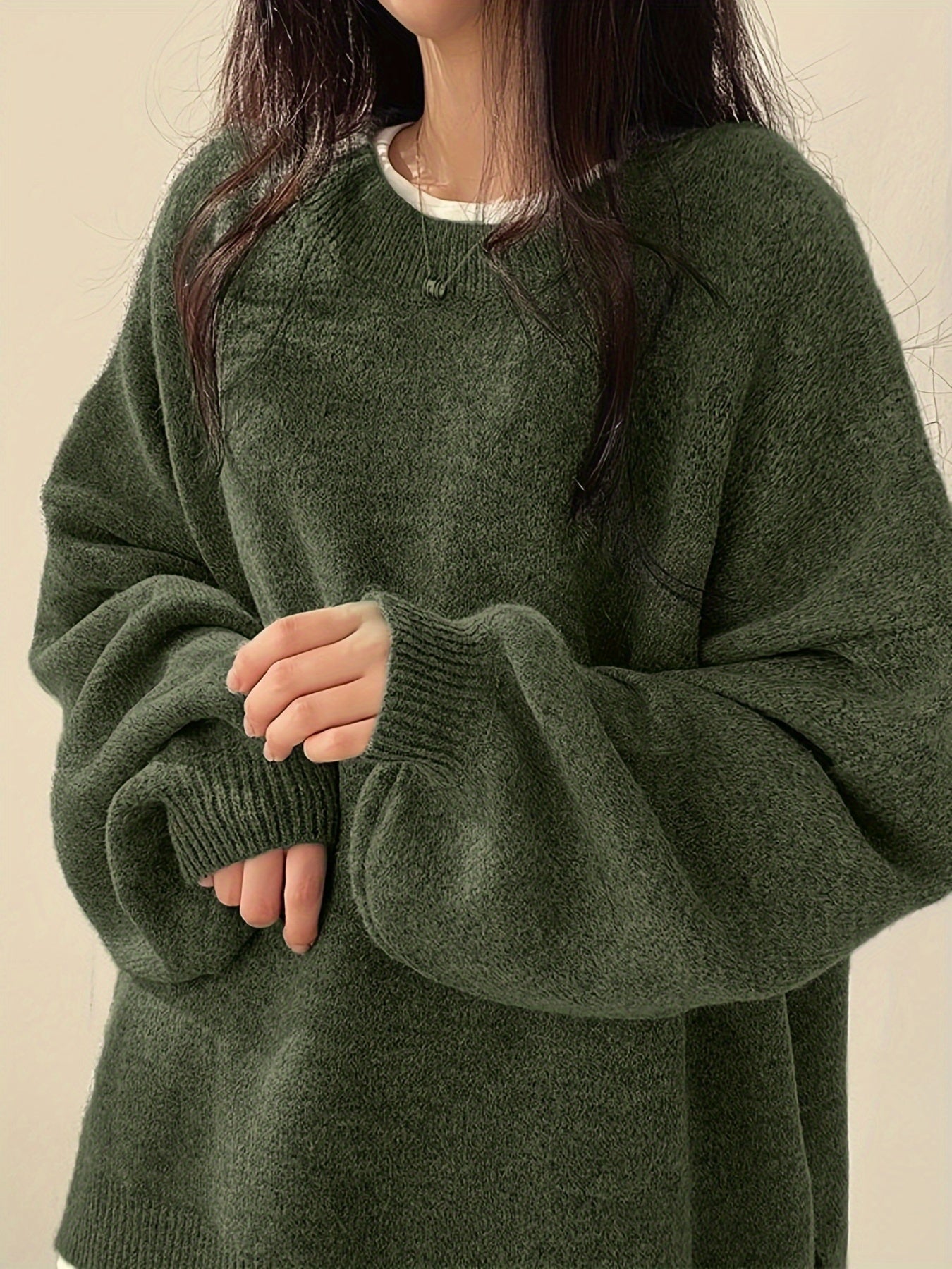 Pearline™ Pullover Mit Rundhalsausschnitt Und Langen Ärmeln