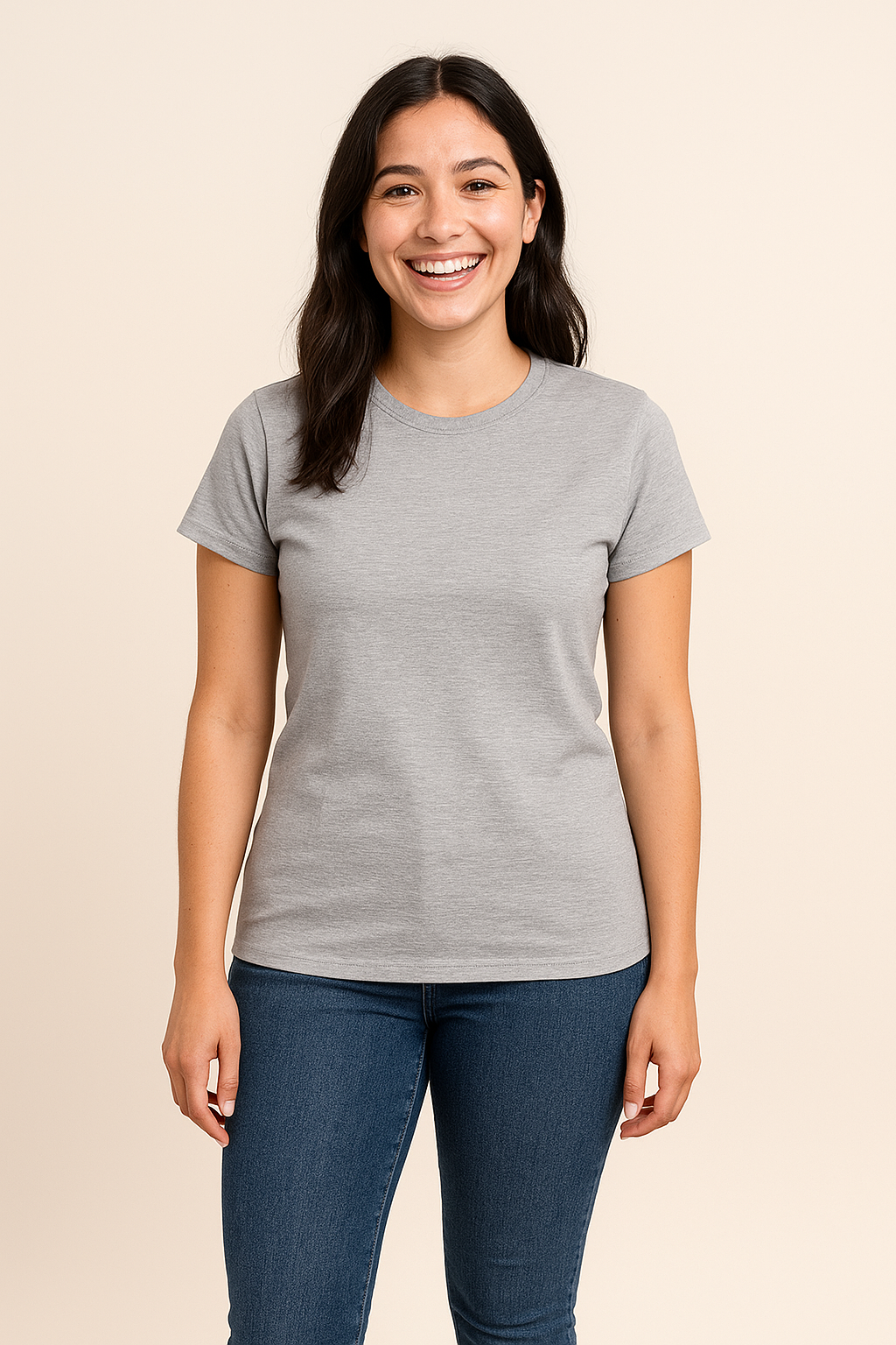 AROSA  | Damen T-Shirt Baumwolle mit klassischem Schnitt für Freizeit & Stil