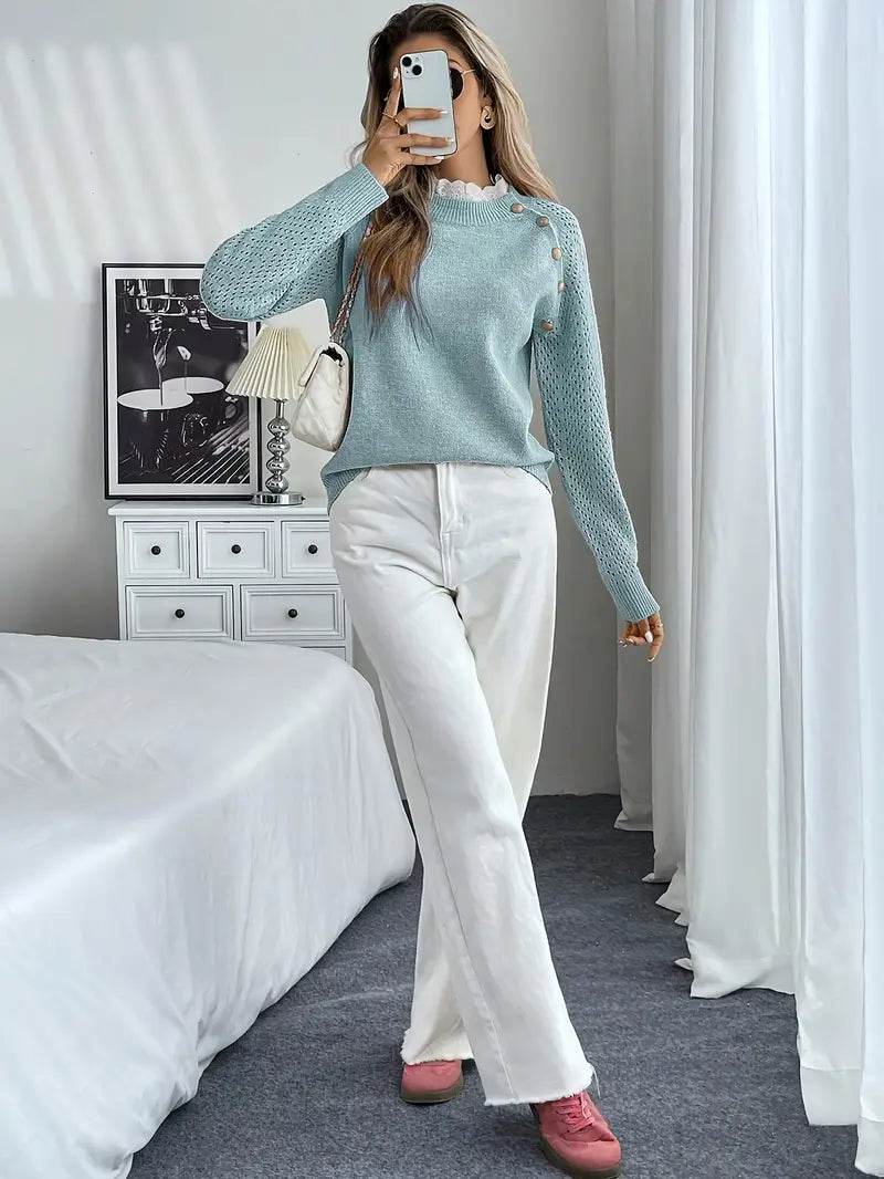 Crelace Stylischer Strickpullover