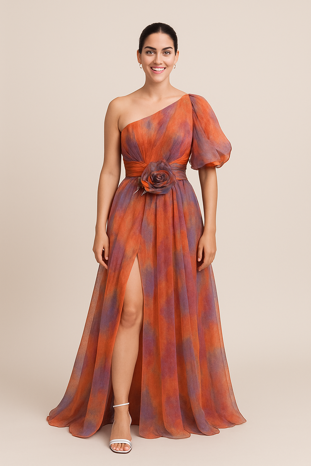 AROSA | luftig-leichtes Kleid mit One‑Shoulder‑Schnitt