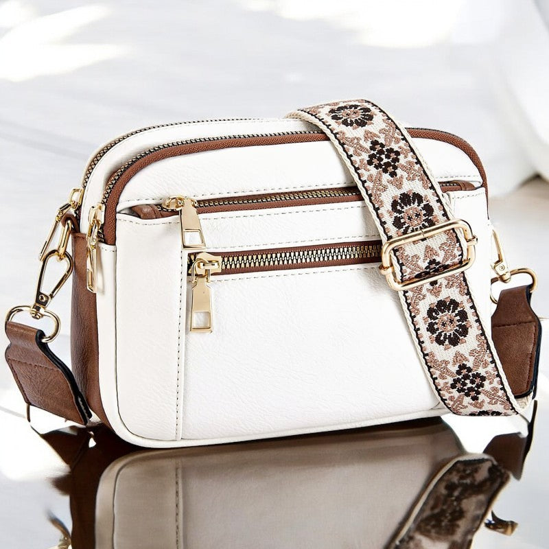 Mila Stilvolle Leder Schultertasche