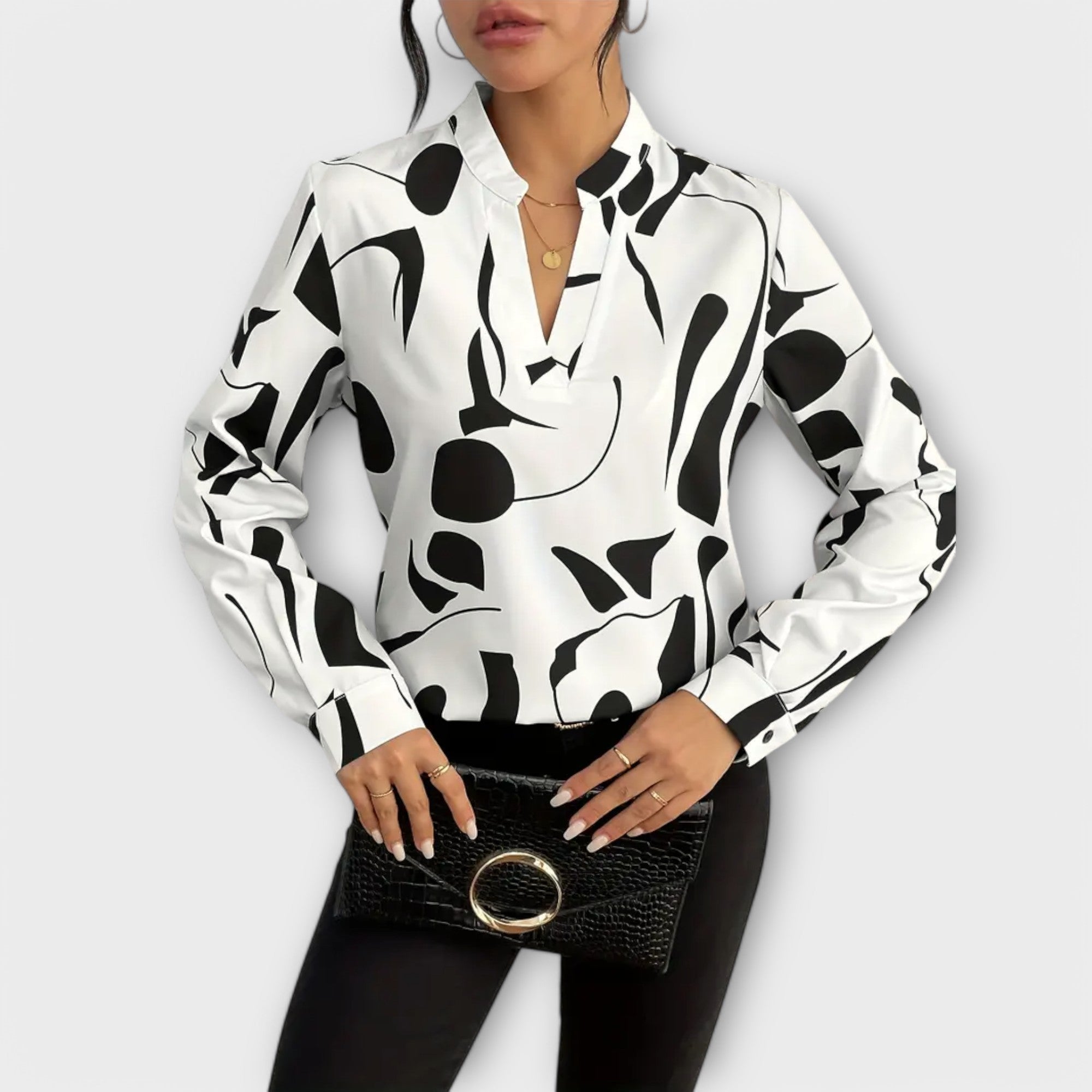 Feinschnitt Bluse