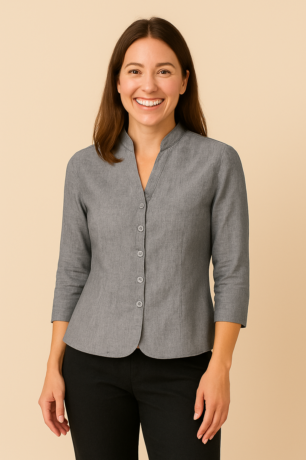 AROSA  | Damen Blazer in Leinenstil leicht und sommerlich für im Büro, Feste & Freizeit