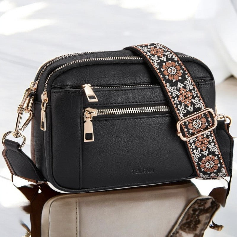 Mila Stilvolle Leder Schultertasche