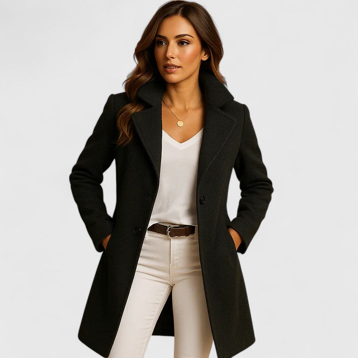 Isabell Damen Mantel – Eleganter Wollmantel mit klassischem Schnitt