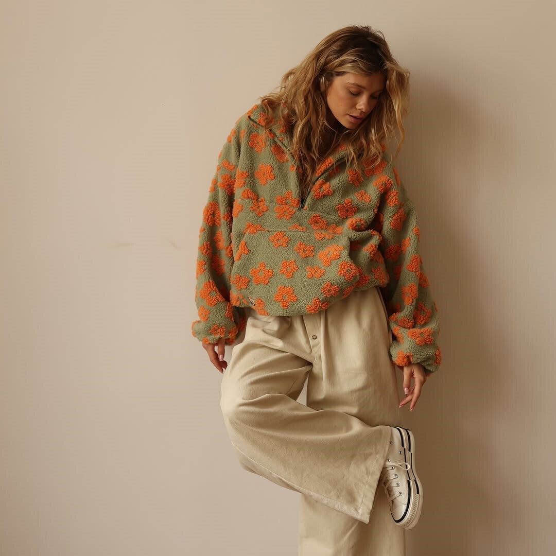 Azelma Langärmeliger Vlies Pullover