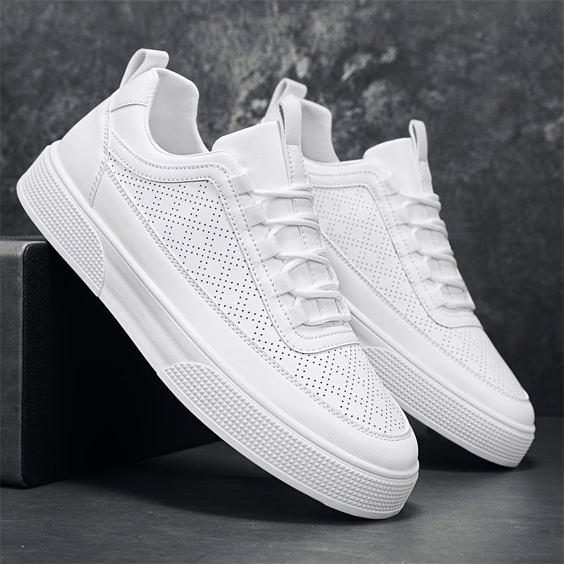 AROSA| Herren Sneaker Porter in Lederoptik mit luftdurchlässiger Perforation
