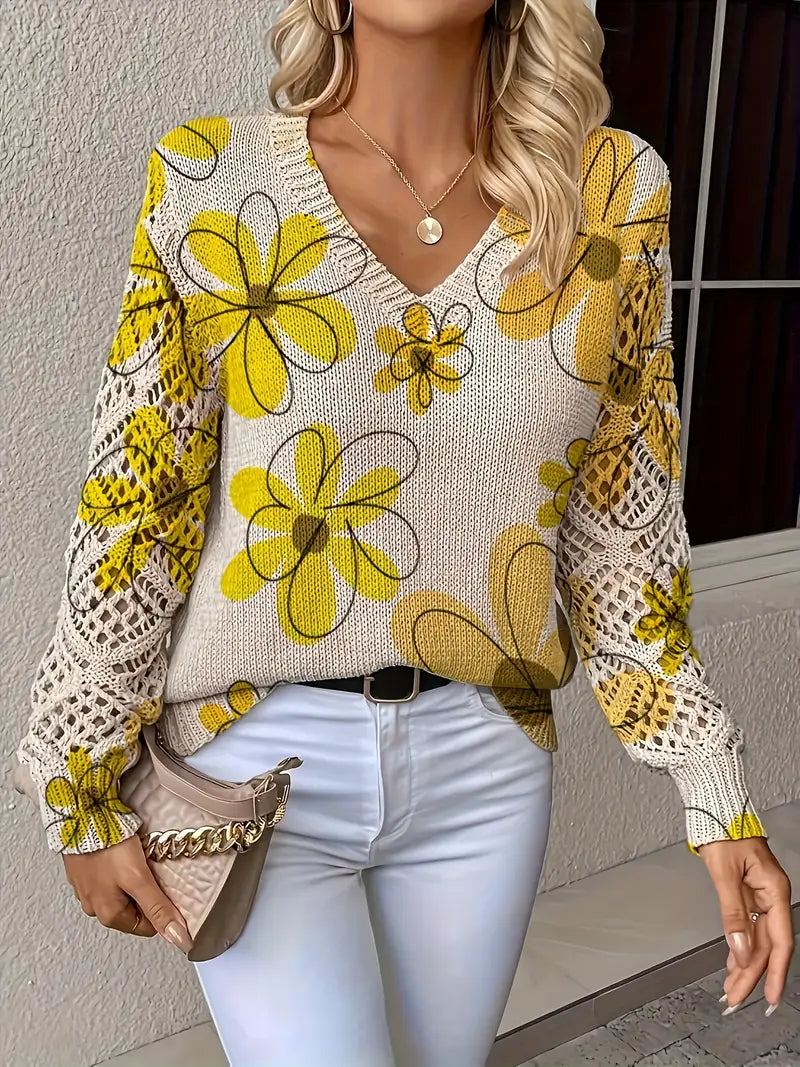 Marzena Eleganter Langarm Pullover