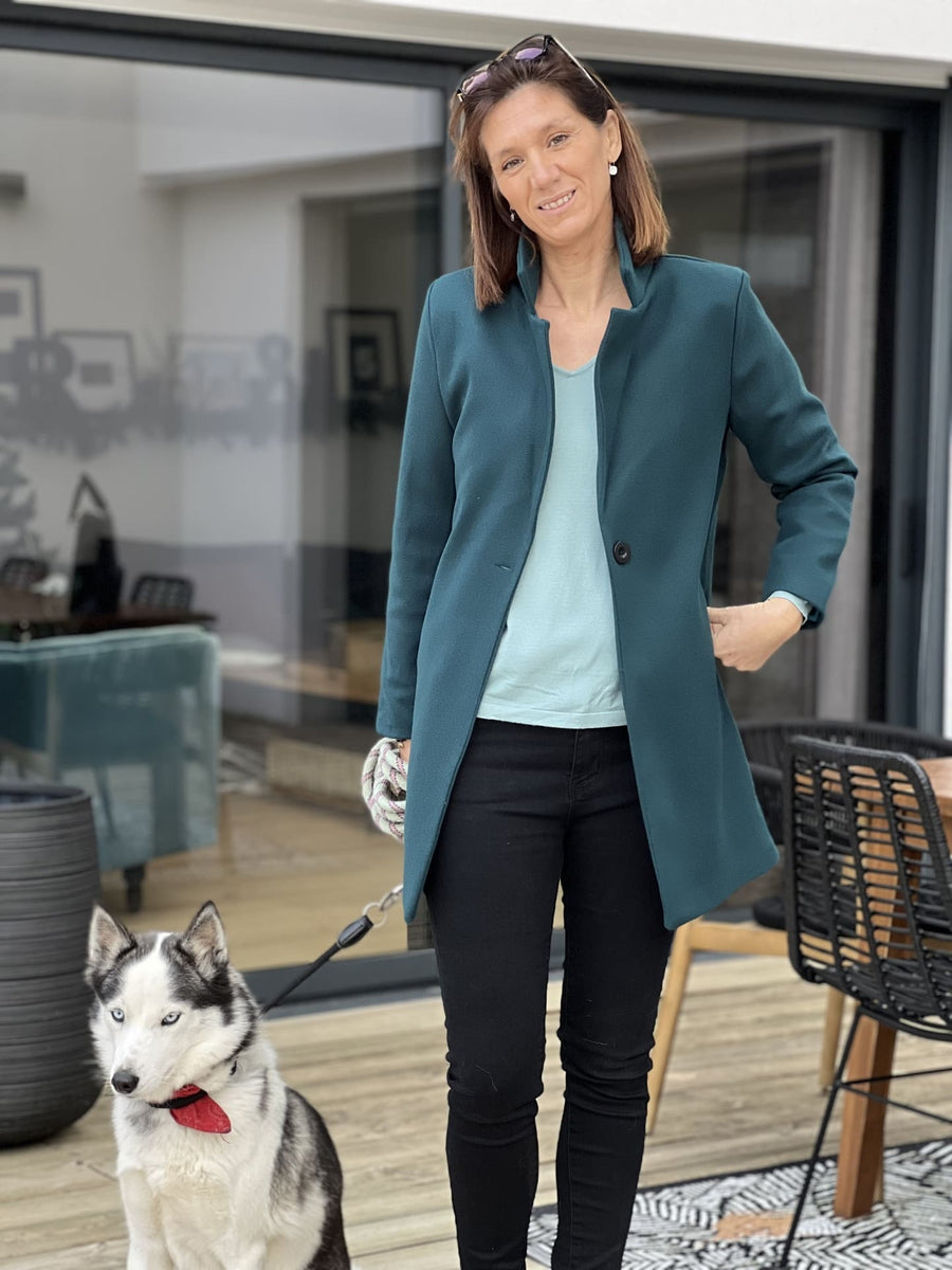 Louise | Damenmantel mit Ein-Knopf-Verschluss