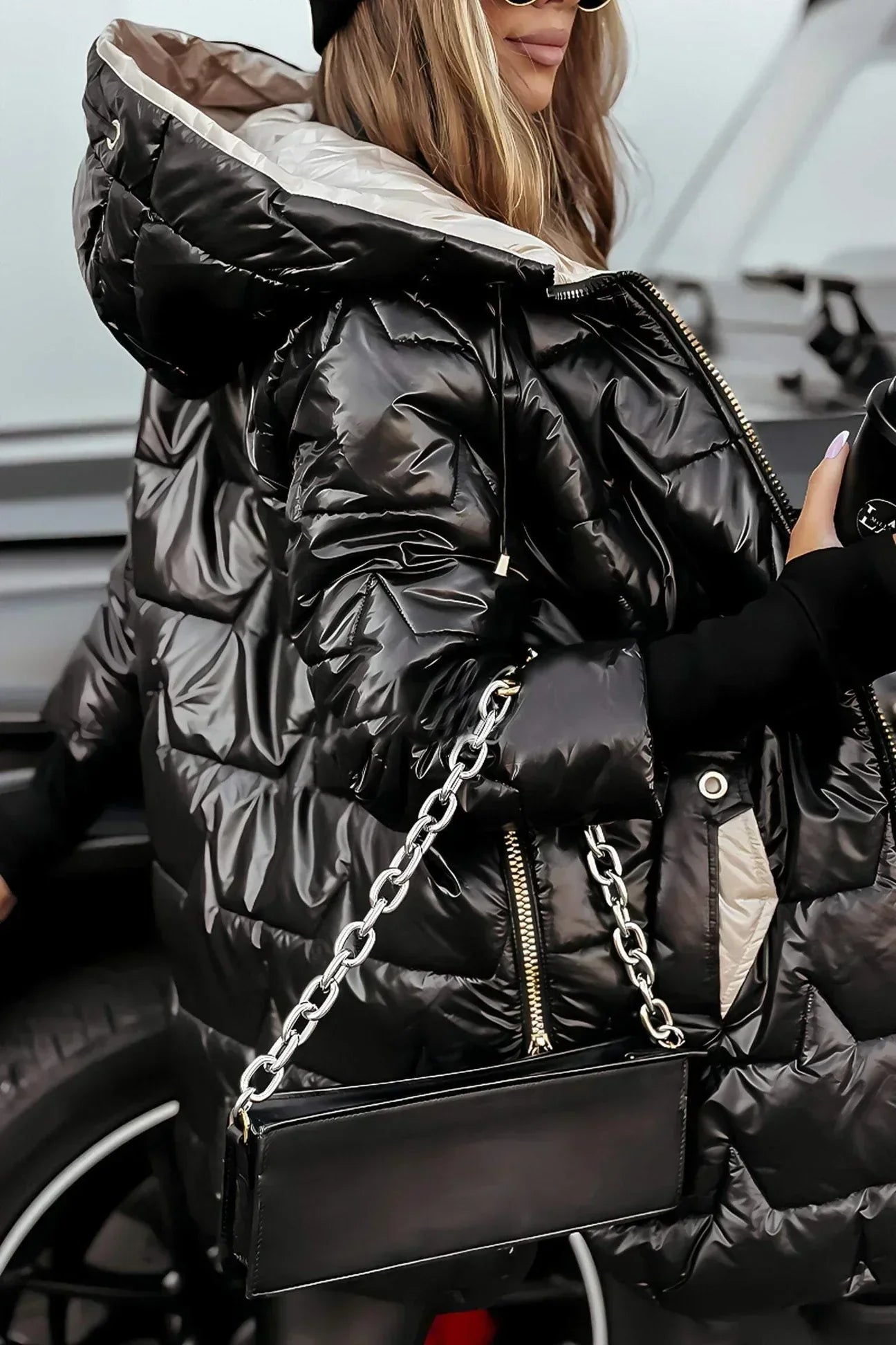 Zéphirine™ Lange und warme Steppjacke