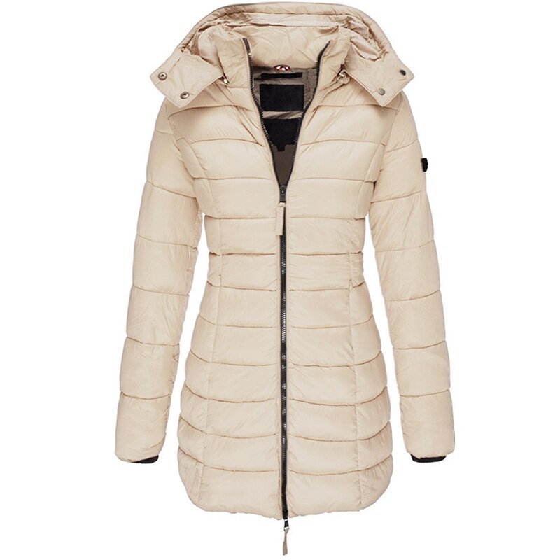 Lange Daunenjacke
