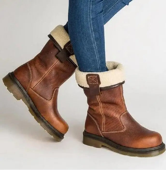 Shareen Gefütterte Leder Stiefel