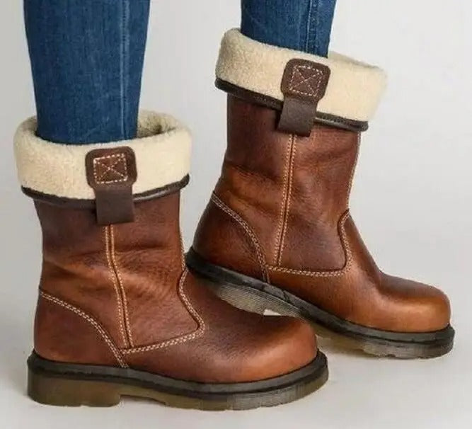 Shareen Gefütterte Leder Stiefel