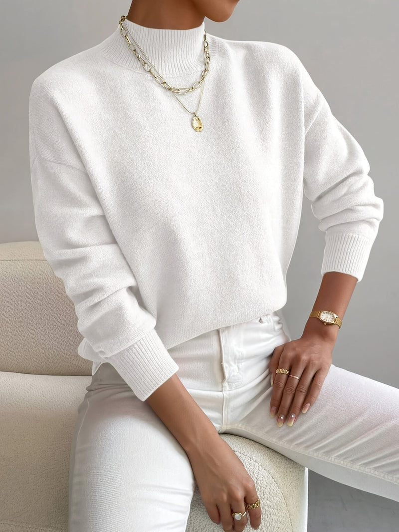 Jorun™ Bequemer Pullover Mit Hohem Kragen