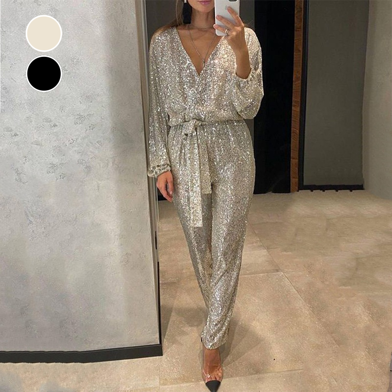 Heidi | Stylischer Glitzer-Jumpsuit