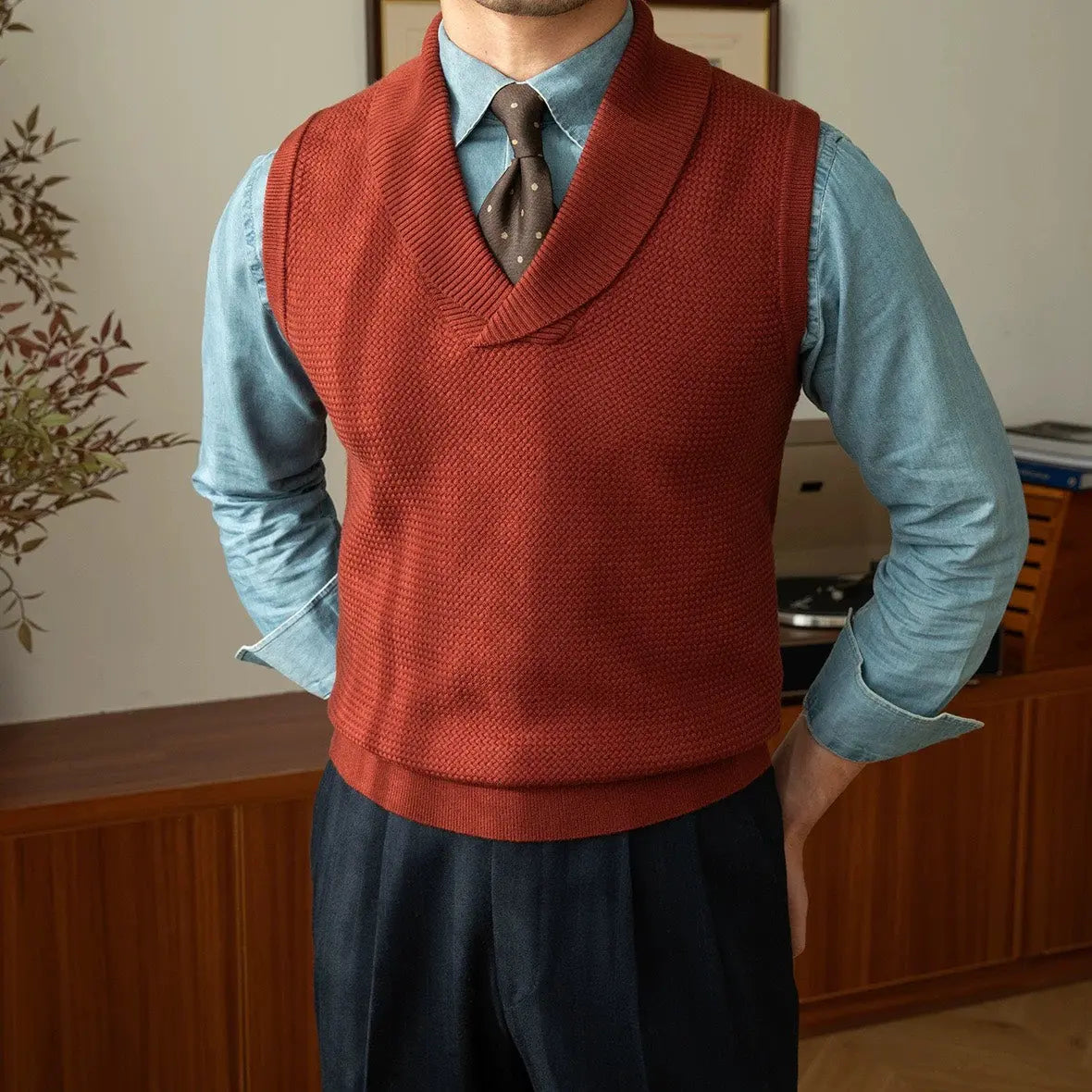 Britische Strickweste